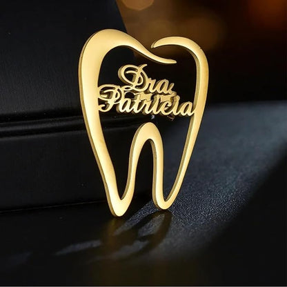 Custom Tooth Dentist Pin Brooch
