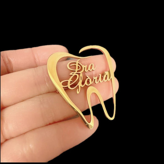 Custom Tooth Dentist Pin Brooch