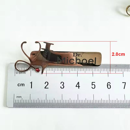 Custom Name Engraved Doctor Brooch