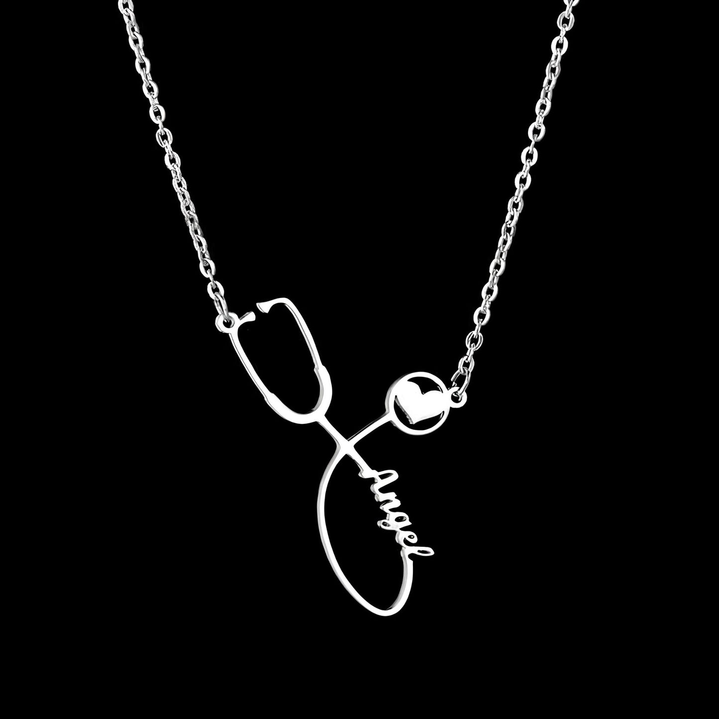 Custom Name Stethoscope Necklace