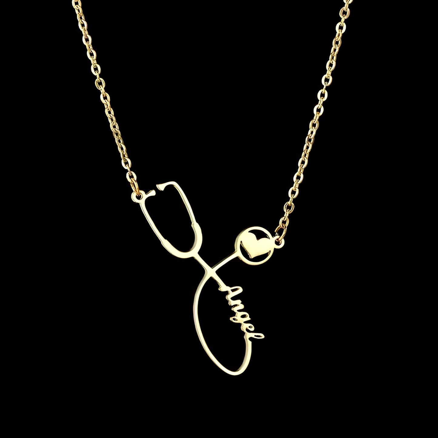 Custom Name Stethoscope Necklace