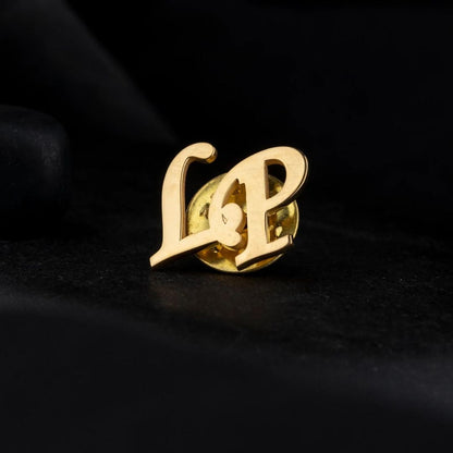 Customized Initial Pin Brooch For Men