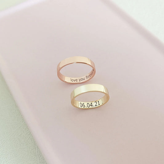 Customized Inside Text Ring