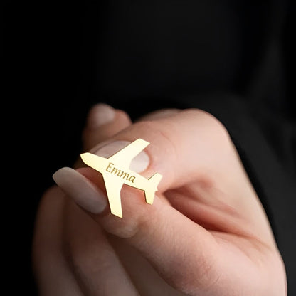 Customized Pilot Name Brooch