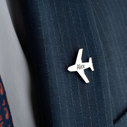 Customized Pilot Name Brooch
