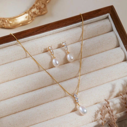 Dainty Freshwater Pearl Jewelry Set | Wedding Special