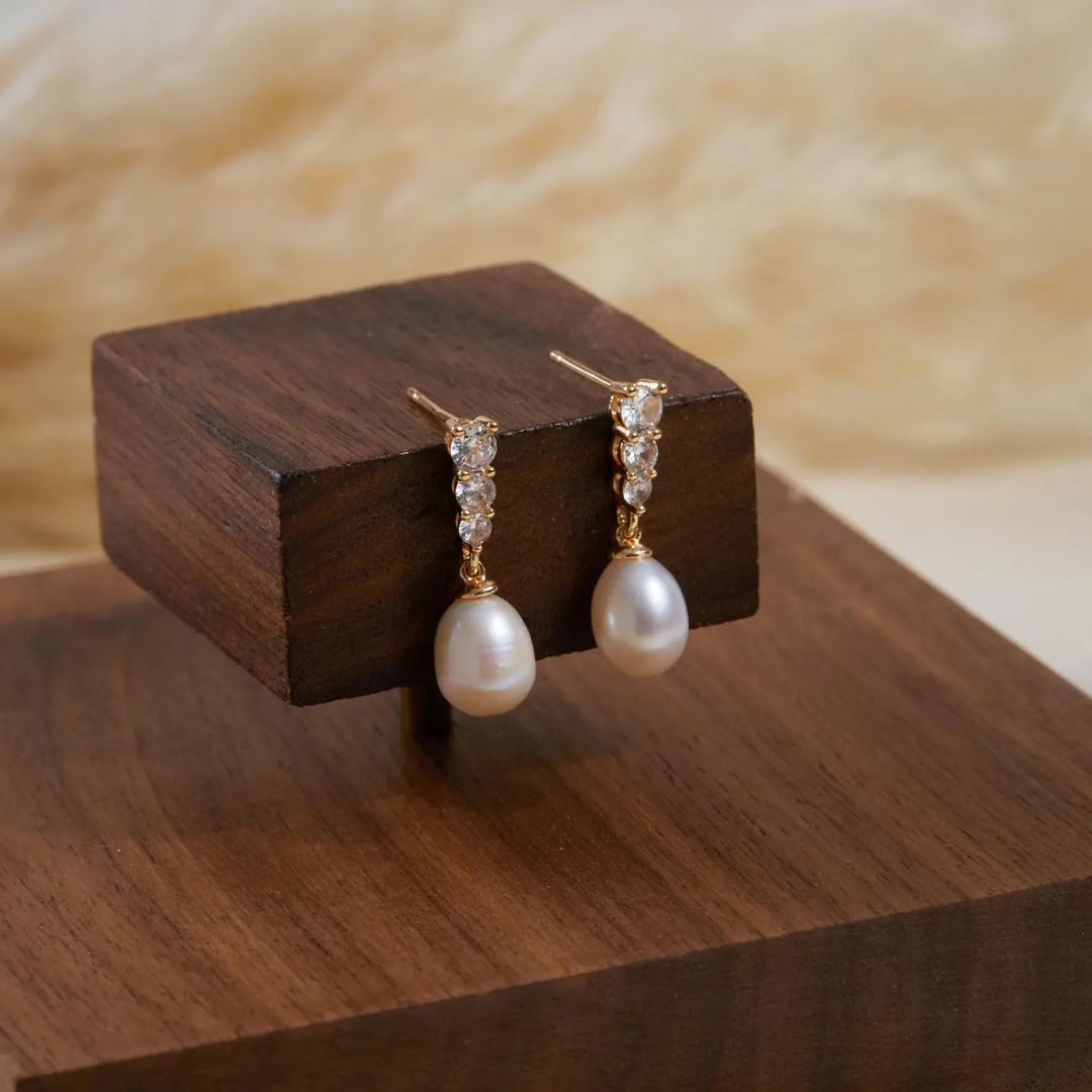 Dainty Freshwater Pearl Jewelry Set | Wedding Special