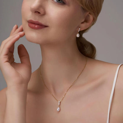 Dainty Freshwater Pearl Jewelry Set | Wedding Special