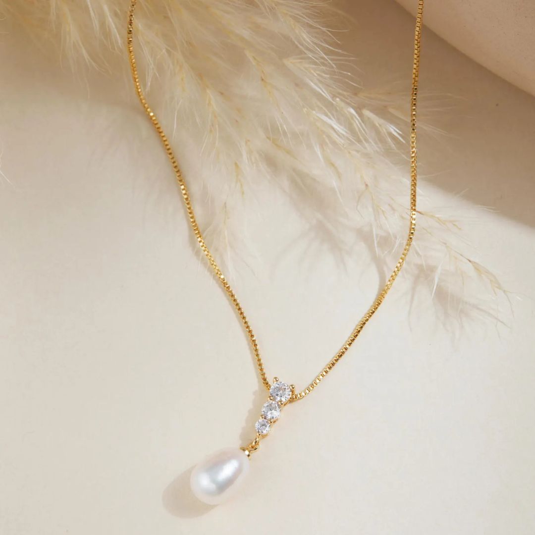 Dainty Freshwater Pearl Jewelry Set | Wedding Special