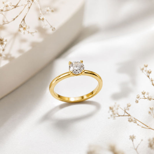 Diamond Engagement Proposal Ring