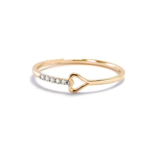 Gold Heart Ring