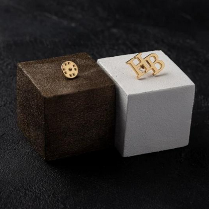 Initial Letter Pin Brooch