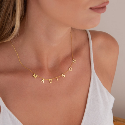 Custom Letter Name Necklace