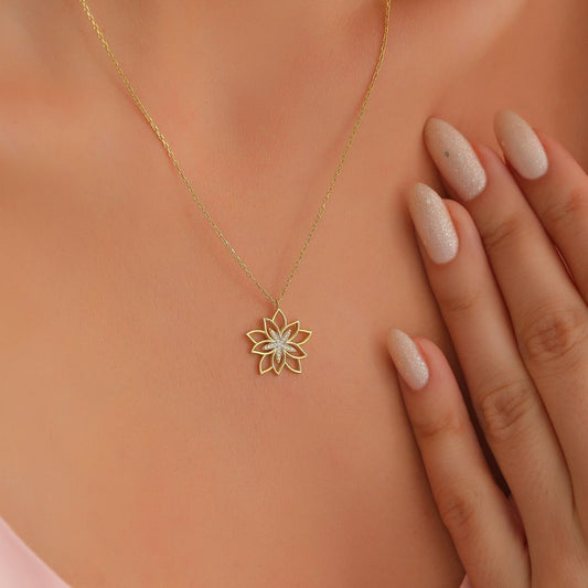 Lotus Flower Necklace
