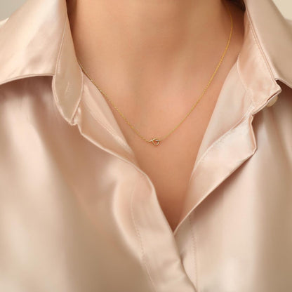 Love Tiny Knot Necklace | Promise Necklace