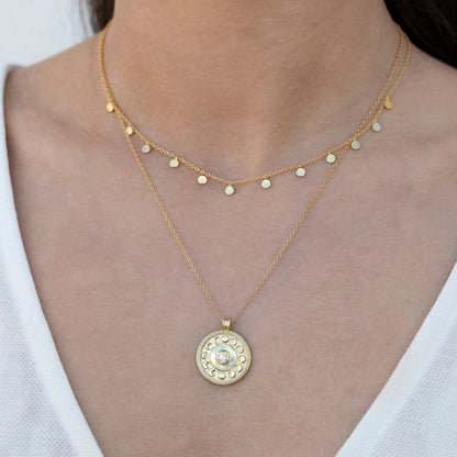 Minimalist Dangling Small Coins Choker Necklace