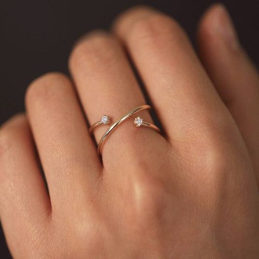 Minimalist Diamond Ring