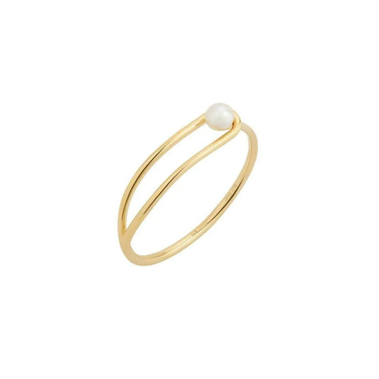 Minimalist Pearl Ring