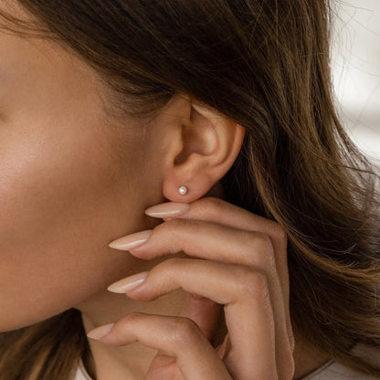 Minimalist Pearl Studs