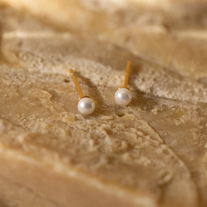 Minimalist Pearl Studs