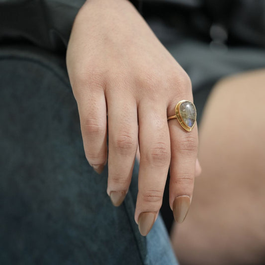 Mystic Labradorite Ring