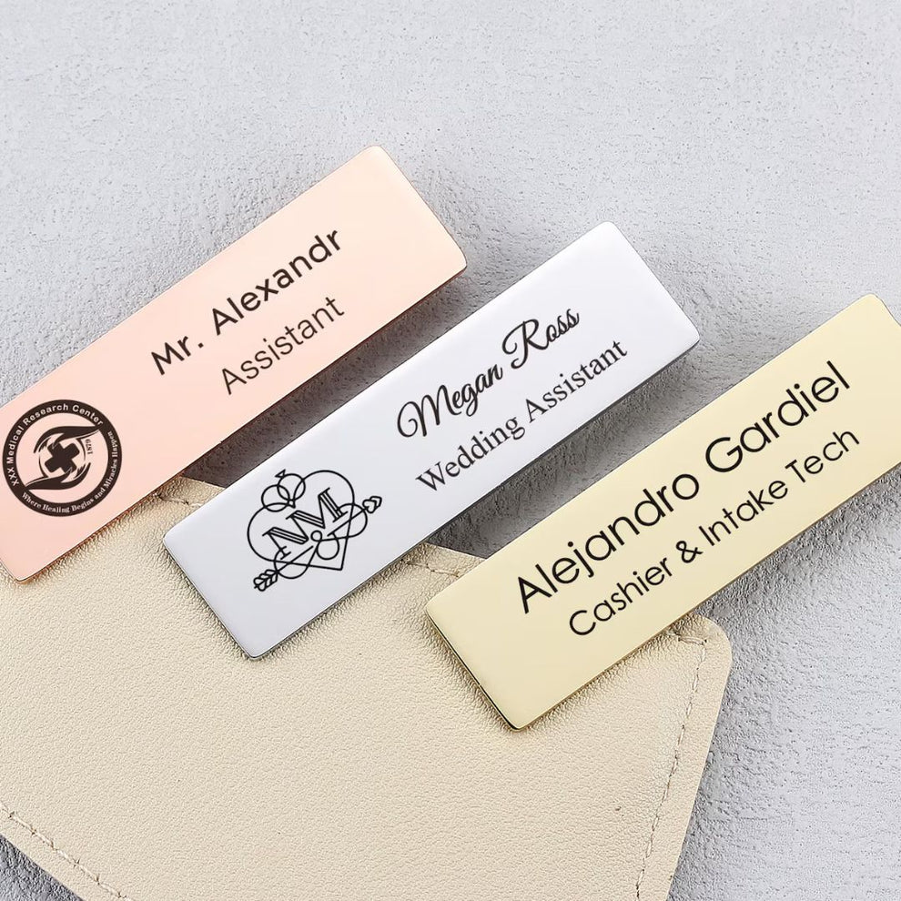 Personalised Name Badge | Custom Design Badge-By Maniara Jewels