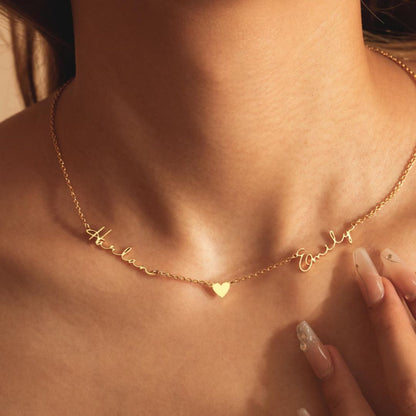 Personalized Couple Names Necklace