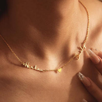 Personalized Couple Names Necklace