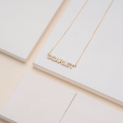 Personalized Diamond Name Necklace