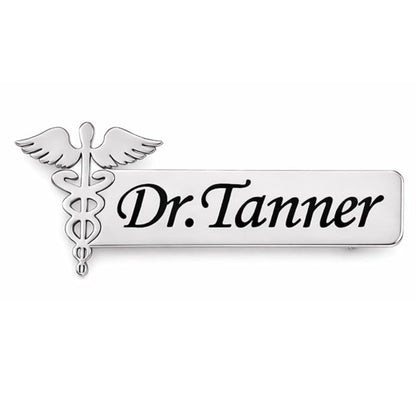 Personalized Doctor Name Brooch Pin for Men & Women