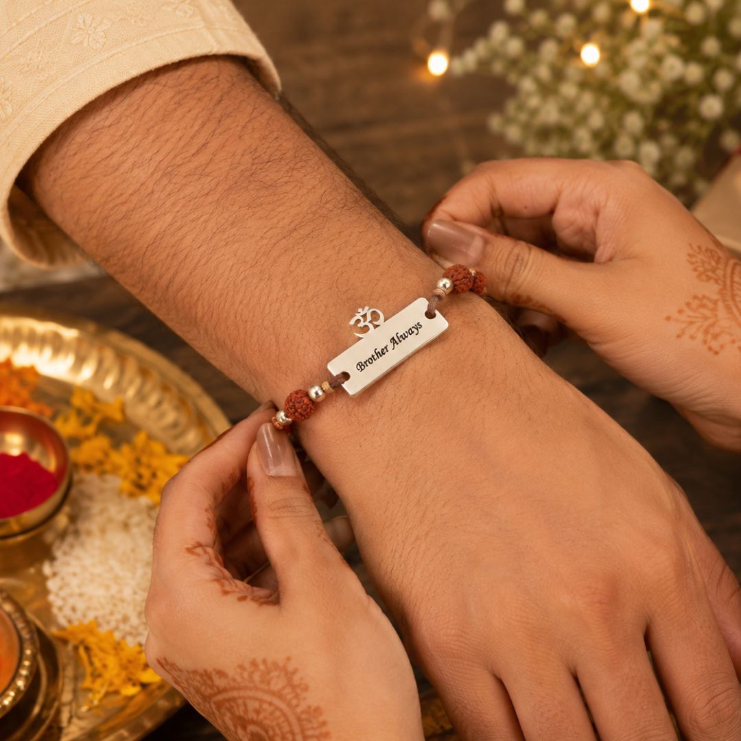 Personalized Engraved Brother Name Rakhi