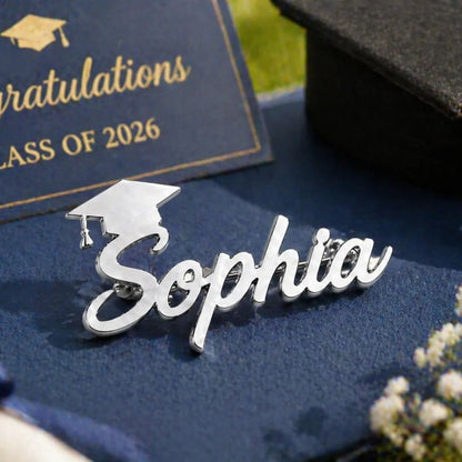 Personalized Graduation Hat Brooch Pin
