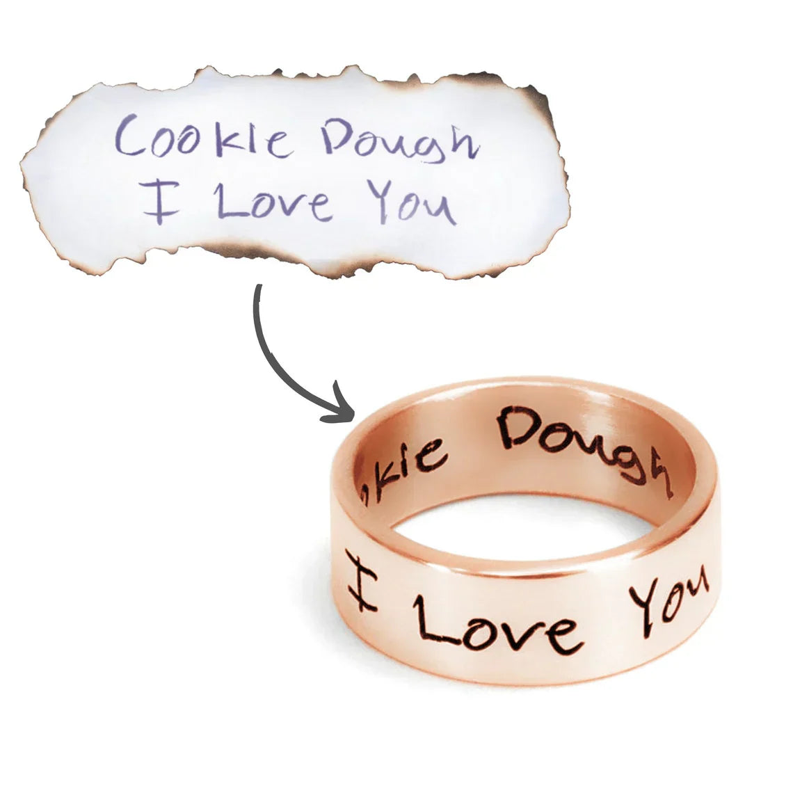 Personalized Handwriting Ring