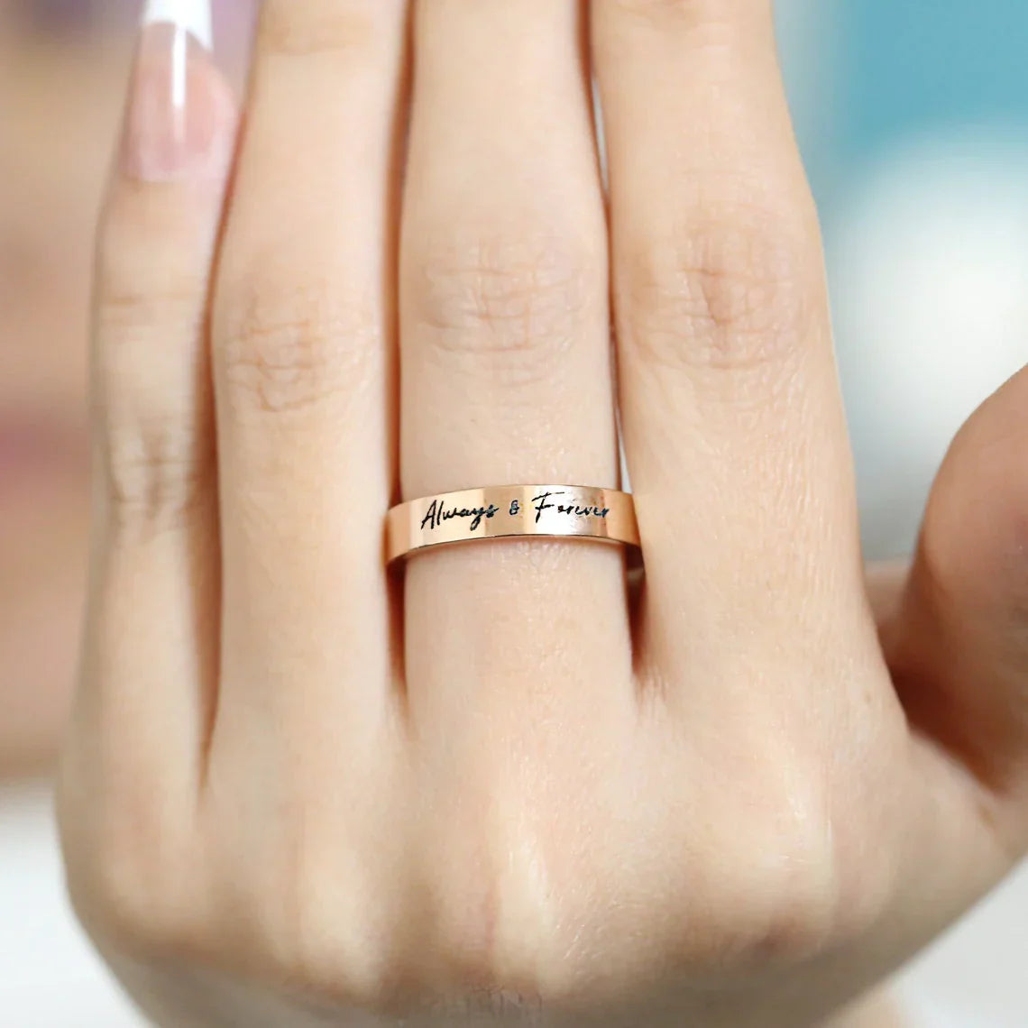 Personalized Handwriting Ring