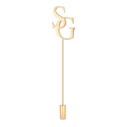 Personalized Initial Lapel Pin | Men and Women Lapel Badge