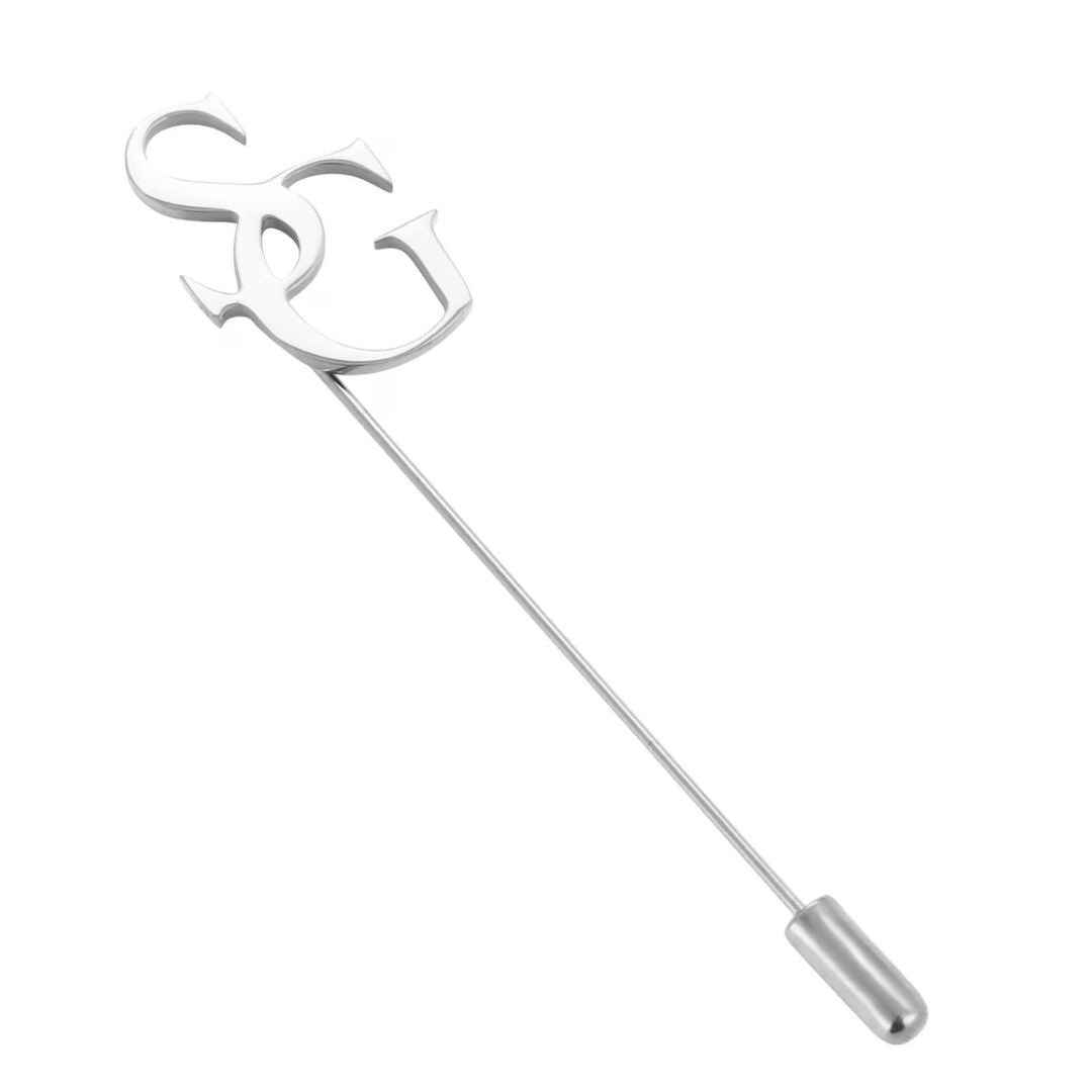 Personalized Initial Lapel Pin | Men and Women Lapel Badge