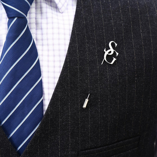 Personalized Initial Lapel Pin | Men and Women Lapel Badge