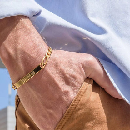 Personalized Mens Name Engrave Bracelet
