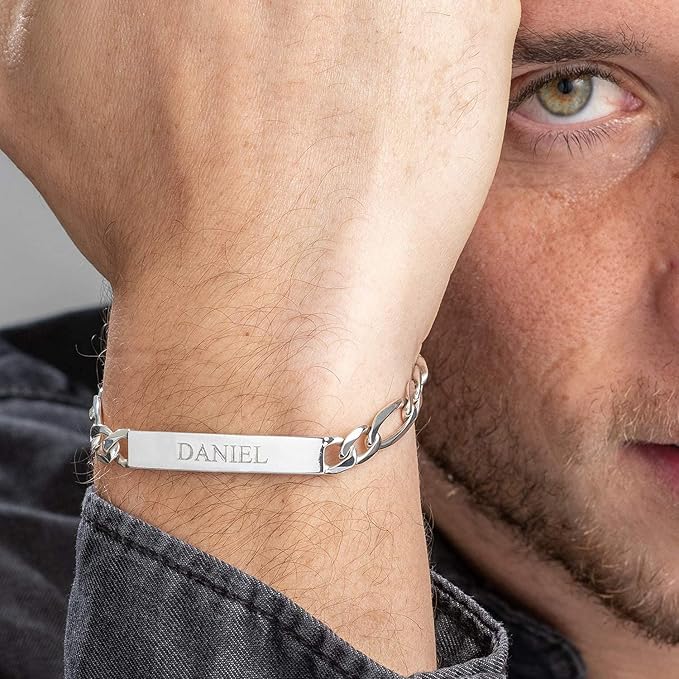 Personalized Mens Name Engrave Bracelet