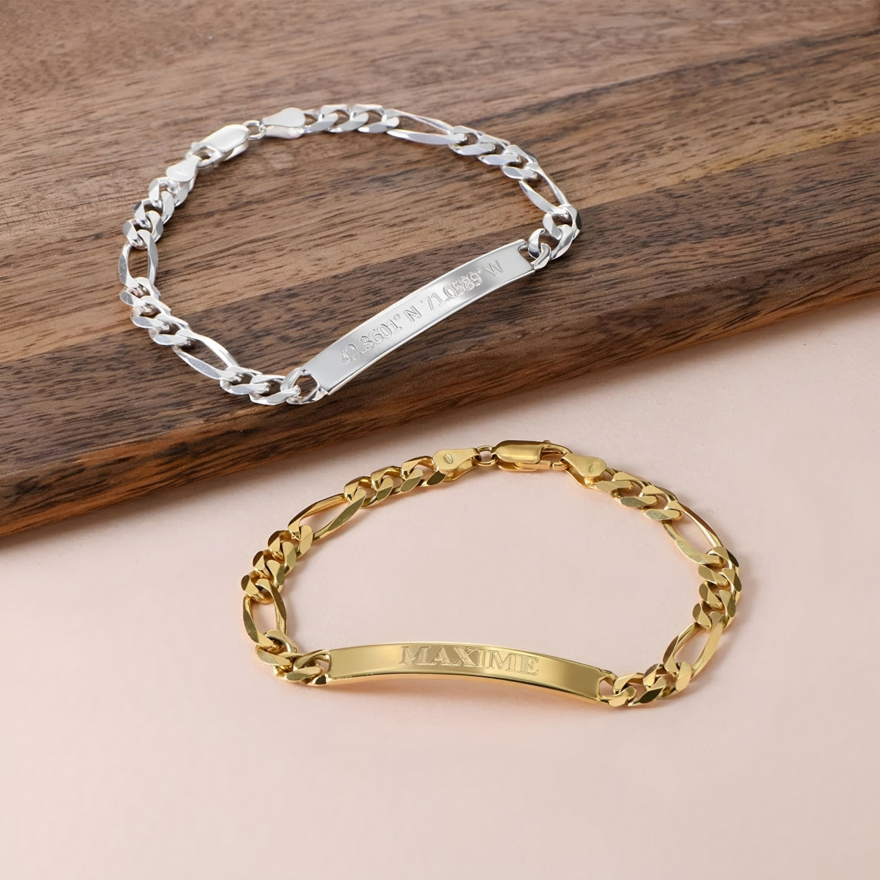 Personalized Mens Name Engrave Bracelet