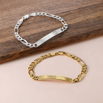 Personalized Mens Name Engrave Bracelet