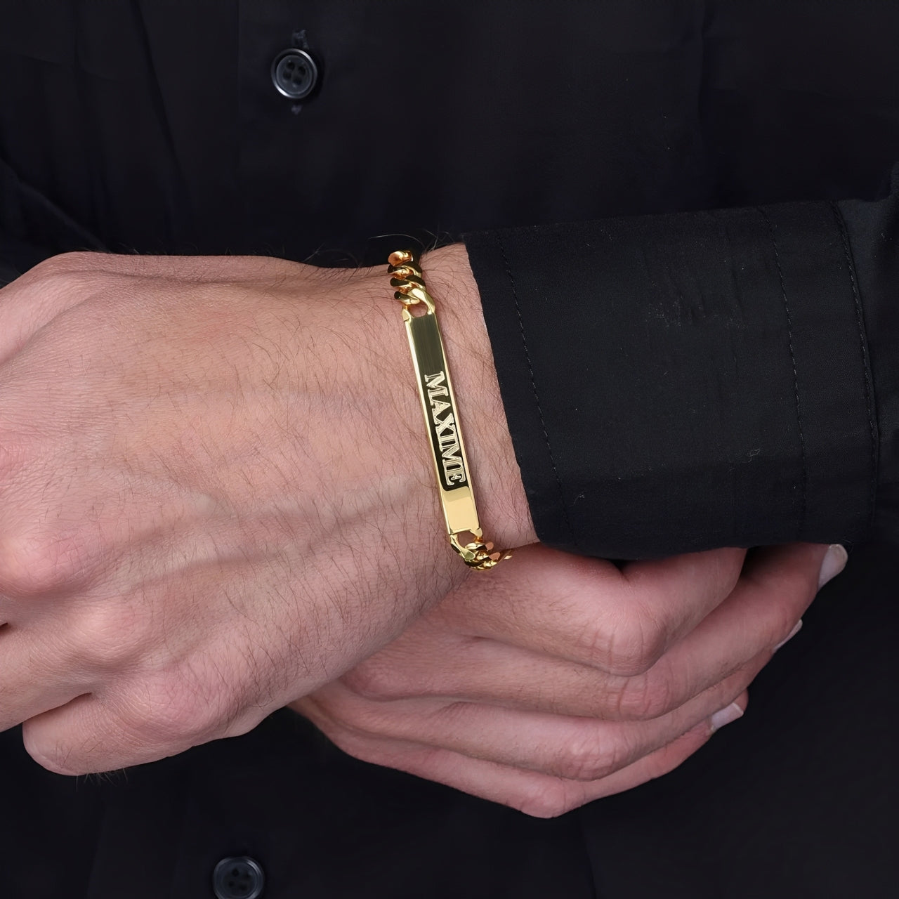Personalized Mens Name Engrave Bracelet