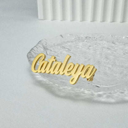 Personalized Name Brooch Unisex
