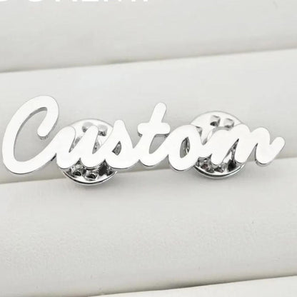 Personalized Name Brooch Unisex