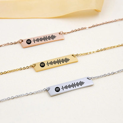 Personalized Spotify Music Necklace