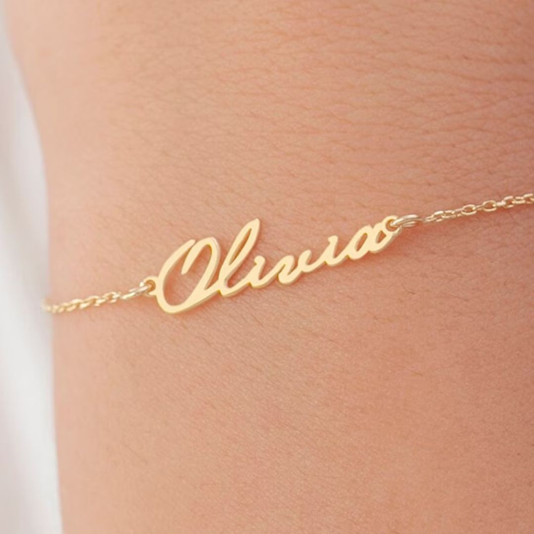 Personalized Single Name Bracelet | Custom Name Jewelry