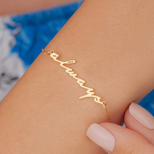 Personalized Single Name Bracelet | Custom Name Jewelry