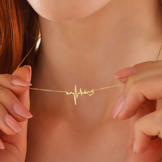 Pulse & Heart Necklace