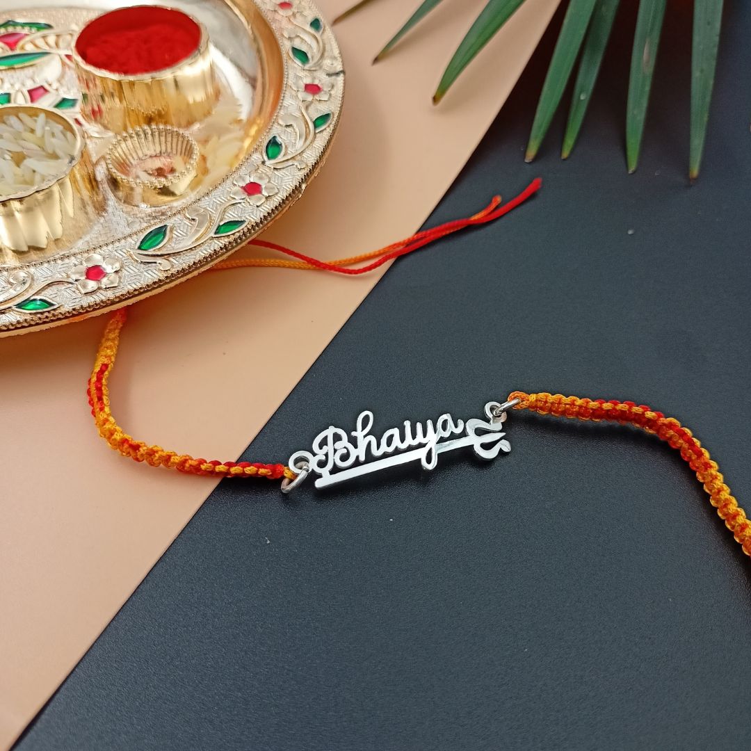 Silver Bhaiya Rakhi
