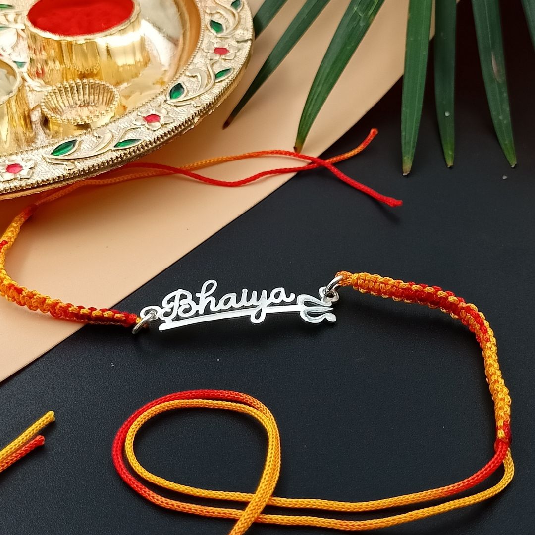 Silver Bhaiya Rakhi